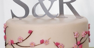 figurine mariage monogramme