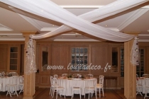 tenture organza blanc
