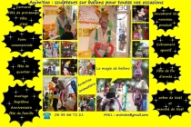 Pour toutes les occasions un sculpteur sur ballons d'anim'too animations