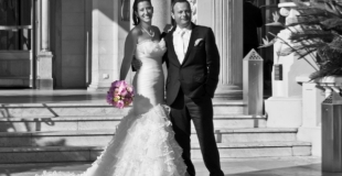 Couple et bouquet