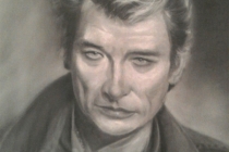 Portrait d'après photos (Johnny halyday) sur commande
