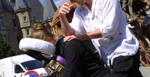 animation massage pendant le tournage d'un film