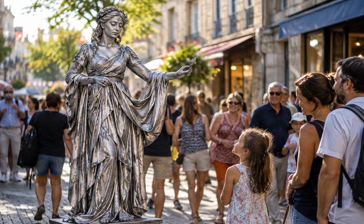 Statue humaine en animation de rue et événementiel !
