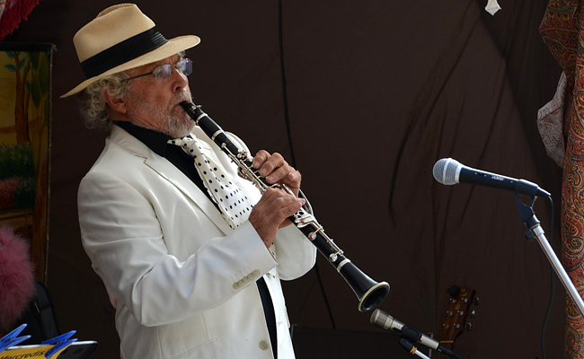 Un trio jazz pour un anniversaire champêtre