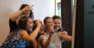 Selfie avec la borne