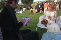 Caricature lors d'un grand mariage