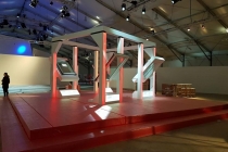 Showroom en cours de montage - Conception Projet par A.Tari - Fabrication & Montage par Mythiqs