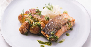 Pavé de Saumon aux épices.