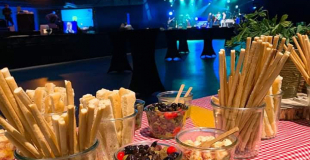 Décoration scénographie pour traiteur Pallandre