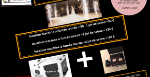 jet de scène et fumée lourde 