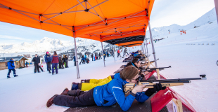 biathlon ambiance hiver