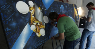 Fresque participative pour 150 personnes à Toulouse (31)