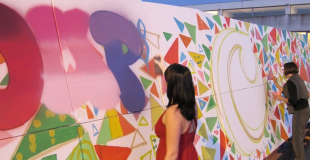 Fresque participative pour 300 personnes à Cahors (46)