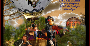 Adelaide et jules VERNE en ballon