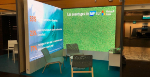 Ecran géant LED pour salon professionnel - France Ecran Location