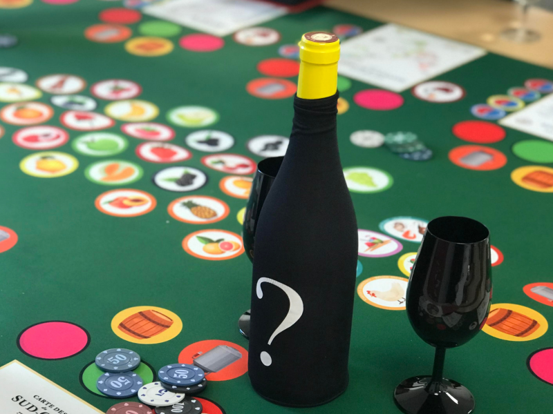 Bouteille de vin personnalisable action commerciale - Jeux'Gratte