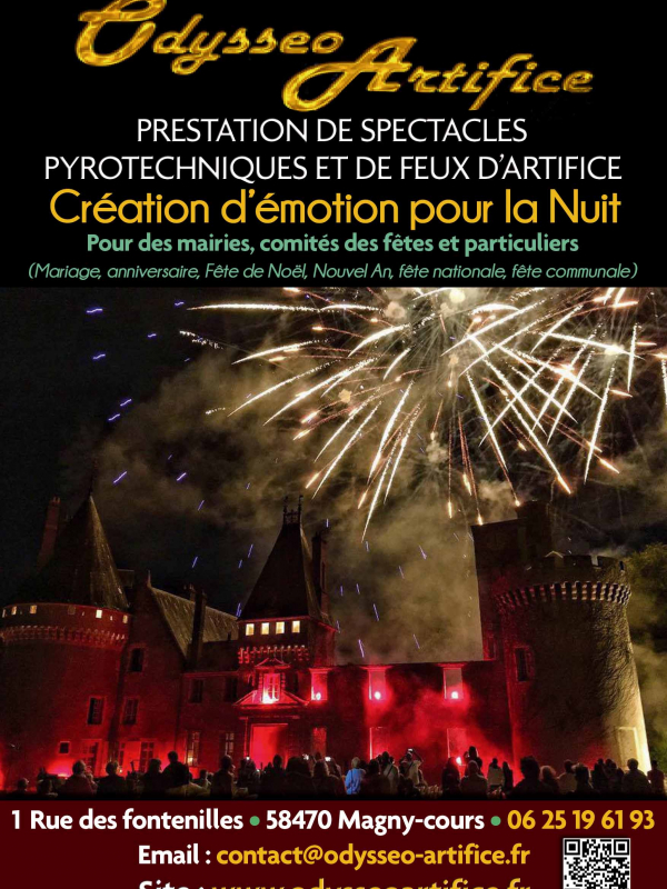 Feux d'artifice villageois et pyrotechnie