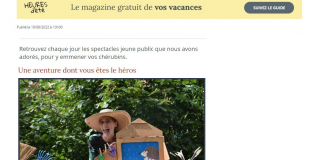John, le ver de terre coup de cœur du journal La Montagne au festival d'Aurillac