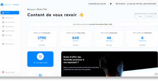 Pilotez votre salon et vos stands à partir d'un puissant backoffice.