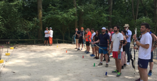 Tir à l'arc lors d'un team building