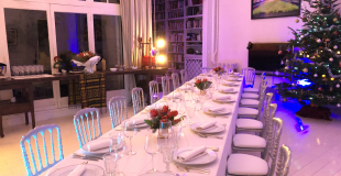 Table de diner champêtre