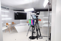 Prompteur caméra - tournage de vidéoconférence en entreprise