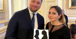 Couple avec leur silhouette