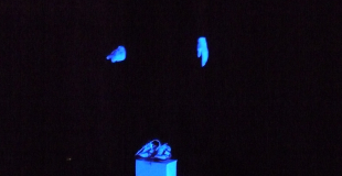 Spectacle visuel de théâtre en lumière noire
