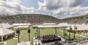 Evénement corporate dans un stade à Paris