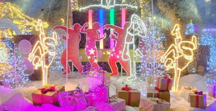 bulles et décors de noel